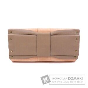 Chloe ribbon motif long Wallet calfskin leather